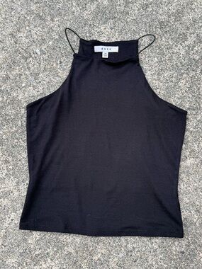 Gaze High Neck Racerback Cropped Tank Top Size XSmall
